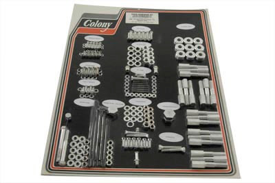 V-Twin - 8306 CAD - Cadmium Stock Style Hardware Kit for Aluminum Heads