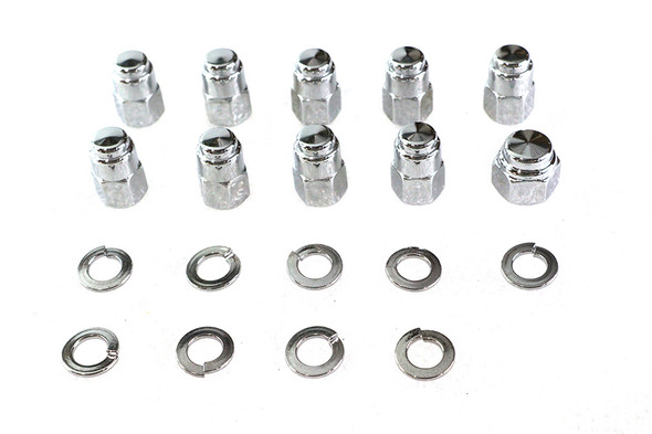 V-Twin - 8442-19 - Chrome Transmission Side Cover Kit