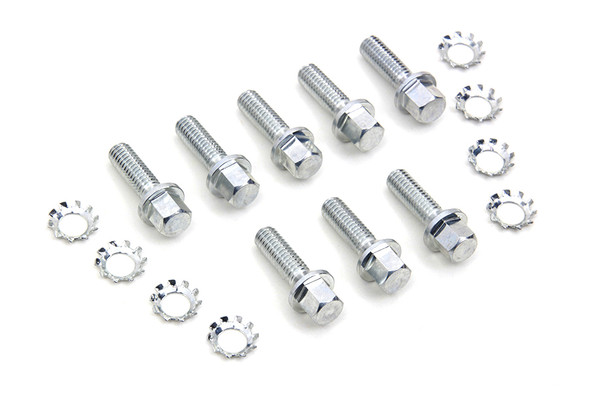 V-Twin - 8604-16T - Nickel Tappet Block Hex Screw - Fits 1941-1975 Harley-Davidson FL, 1936-1952 EL