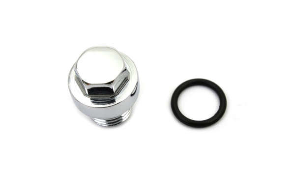 V-Twin - 8703-2 - Tappet Oil Screen Plug Chrome