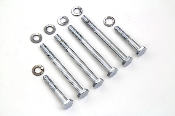 V-Twin - 8744-12 - Oil Pump Mount Kit Stock Chrome