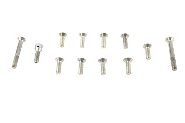 V-Twin - 8749-12 - Transmission Top Cover Screw Kit Cadmium