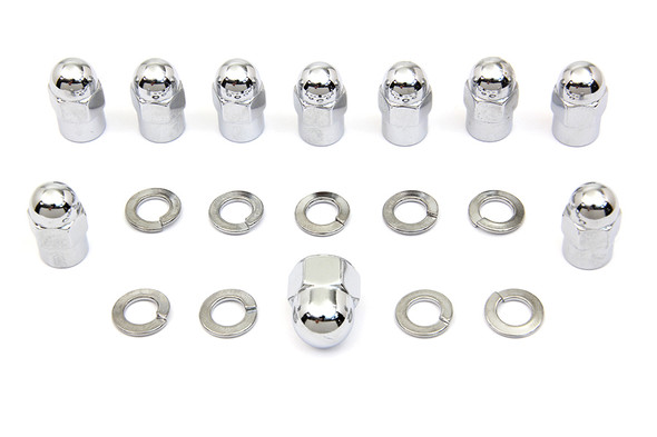 V-Twin - 8751-19 - Chrome Transmission Side Cover Nut Kit
