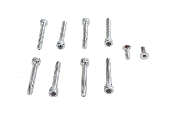 V-Twin - 8766-10 - Handlebar Switch Housing Allen Screws Chrome
