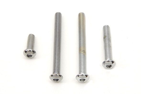 V-Twin - 8775-4 - Chrome Colony Dash Cover Allen Screw Set