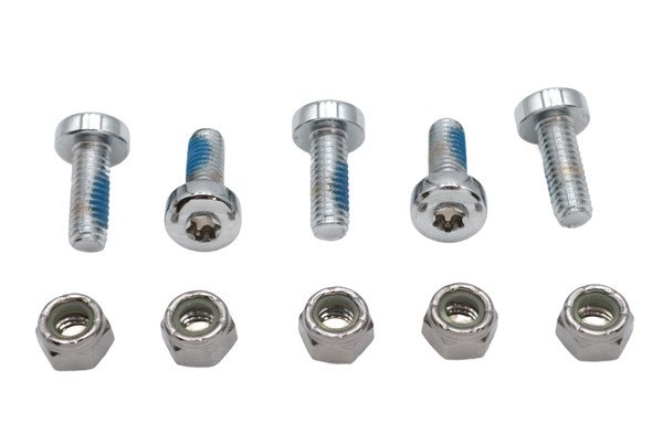 V-Twin - 8794-10T - Chrome Front Brake Disc Bolt Set