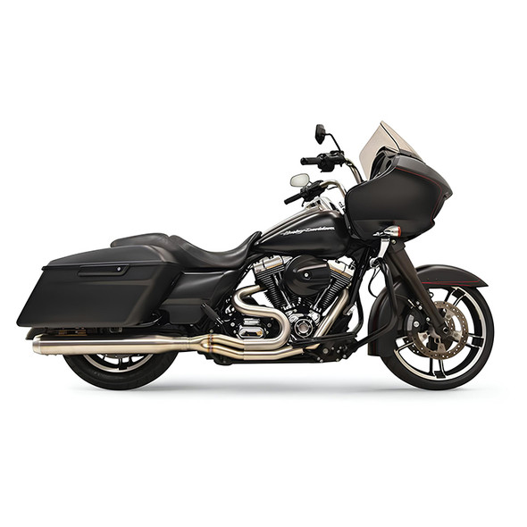 Bassani Exhaust - Long Road Rage III 2-into-1 Exhaust Sytem fits '95-'16 FLHT/FLHR/FLHX/FLTR