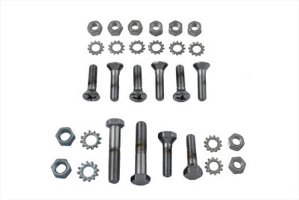 V-Twin - 8879-30 - Rear Fender Strut Stock Chrome Bolt Kit