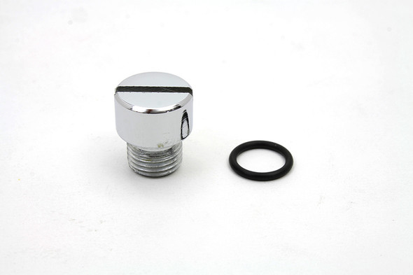 V-Twin - 9644-2 - Tappet Oil Screen Plug Chrome