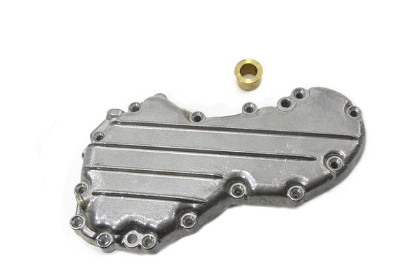 V-Twin - 10-0066 - 8-Finned Panhead Cam Cover Natural