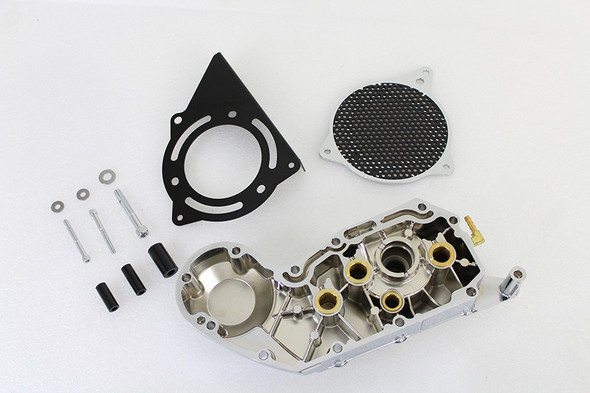 V-Twin - 10-0478 - Chrome Cam and Sprocket Cover Set