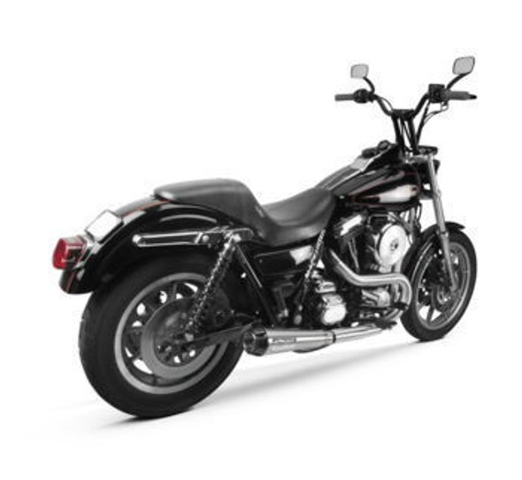 Two Brothers Exhaust Two Brothers Racing - 2-into-1 Comp-S Exhaust -Stainless w/ Carbon Fiber Tip - fits '90-'94 FXR 