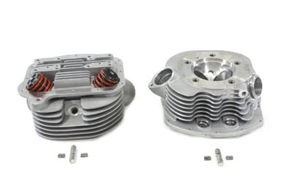 V-Twin - 10-1074 - Panhead Cylinder Heads with Valves