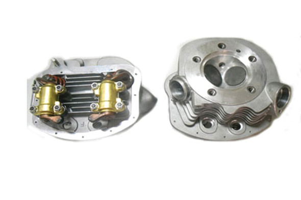 V-Twin - 10-1086 - Panhead Cylinder Heads 3-5/8 inch Big Bore