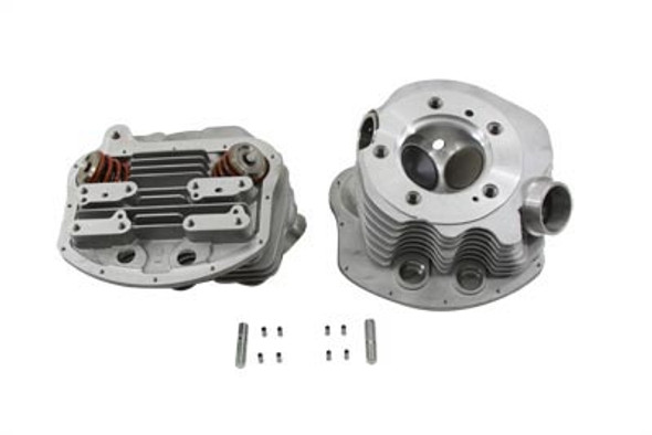 V-Twin - 10-1175 - Panhead Cylinder Heads with Valves