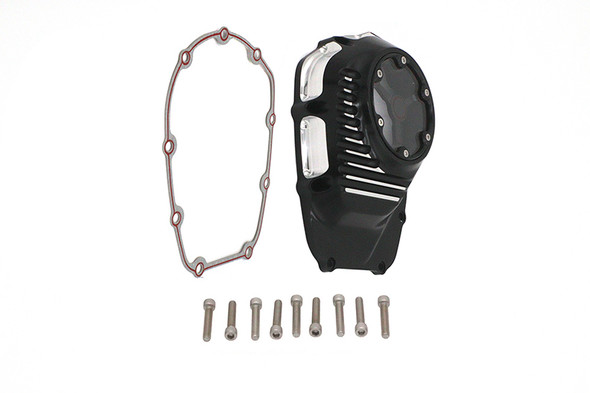 V-Twin - 10-1330 - M8 Clarity Cam Cover Black - Fits 2017-2023 Harley-Davidson FLRT, 2019-2023 FLHT, 2018-2021 FLSB, 2018-2023 FLST, FXST