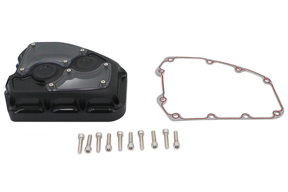 V-Twin - 10-1333 - TC-88 Clarity Cam Cover Kit Black - Fits 1999-2016 Harley-Davidson FLT, 1999-2017 FLST, FXST