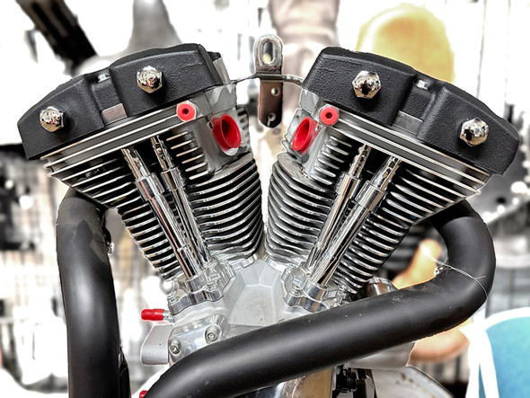 V-Twin - 11-0008 - TC-88 Shovelhead Rocker Box Cover Set Natural Cast