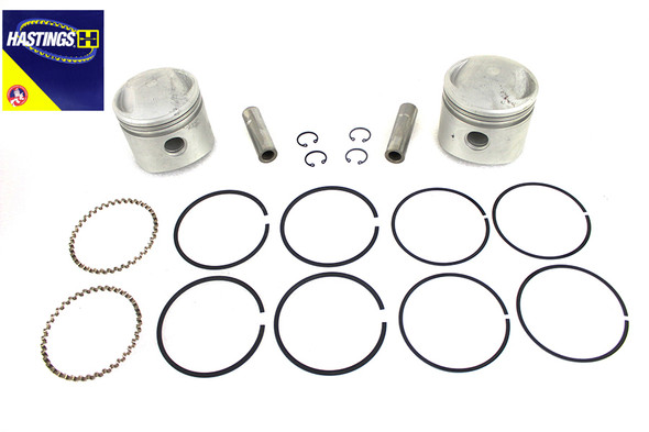 V-Twin - 11-0307 - 74 inch Overhead Valve Piston Set Standard Size