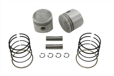 V-Twin - 11-0312 - 74 inch Overhead Valve Piston Set .050 Oversize