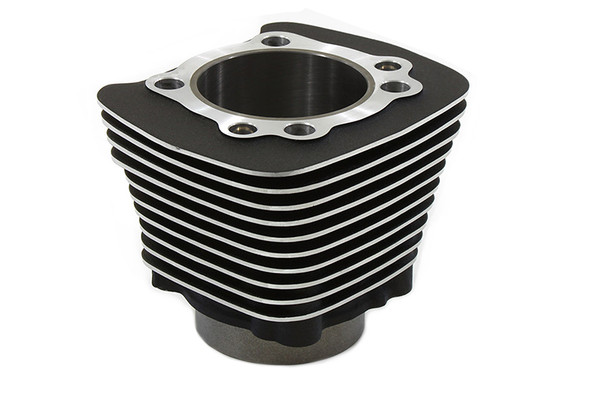 V-Twin - 11-0343 - Replica 1200cc Black Wrinkle Finish Cylinder