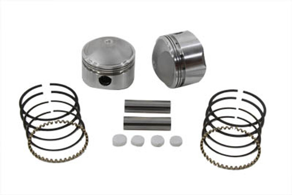 V-Twin - 11-0455 - 74 inch Overhead Valve Forged Piston Set Standard Size