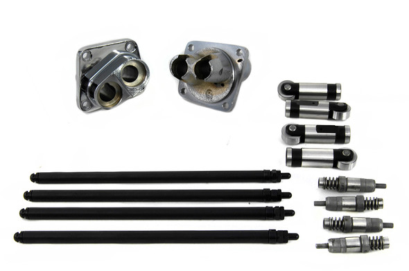 V-Twin - 11-0592 - Hydraulic Tappet Block Kit Chrome Finish