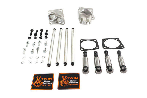 V-Twin - 11-0597 - Sifton Solid Tappet Kit Alloy Finish