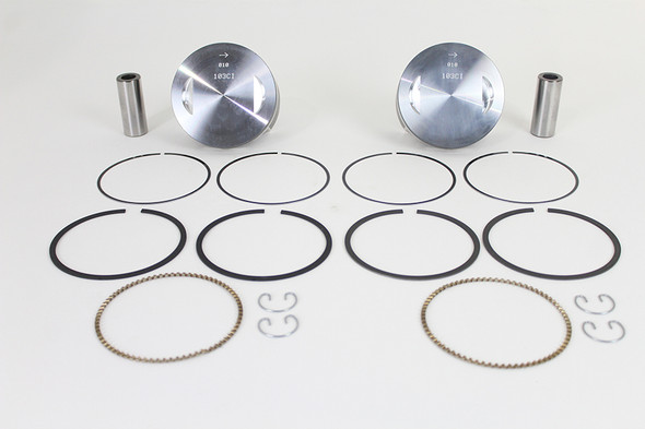 V-Twin - 11-0889 - 103 inch Twin Cam Piston Kit
