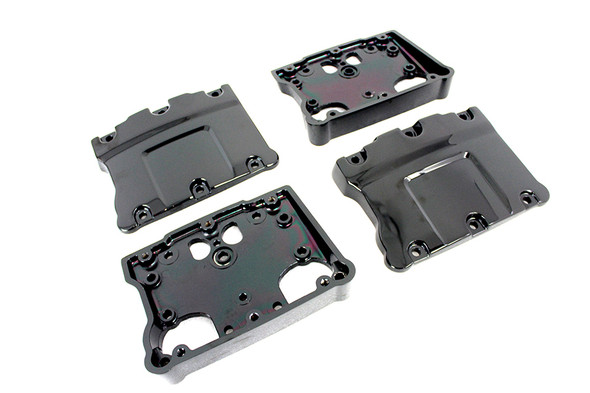 V-Twin - 11-0892 - Black Titanium TC-88 Rocker Box Cover Set