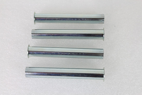 V-Twin - 11-1072 - Replica Inner Pushrod Cover Tube Set White Zinc Plated - Fits 1936-1947 Harley-Davidson EL, 1941-1947 FL