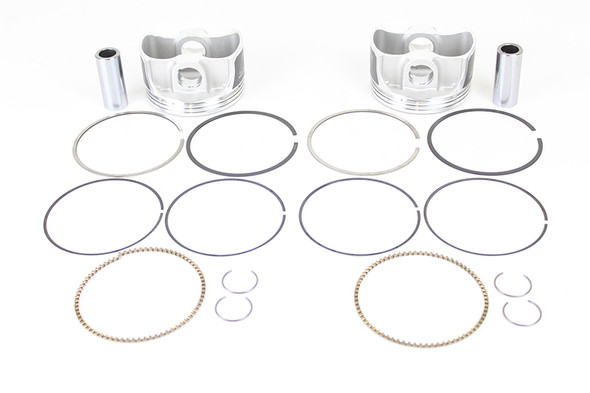 V-Twin - 11-1307 - Wiseco Tracker Series Piston Set .010 Oversize