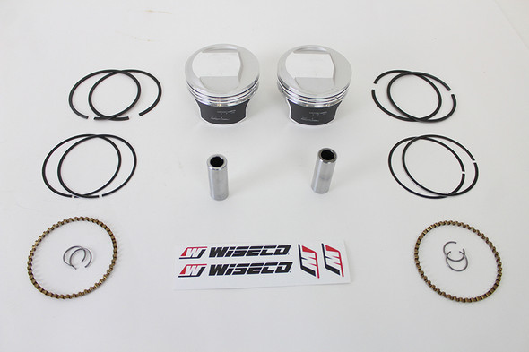 V-Twin - 11-1322 - Wiseco Tracker Series Piston Set .030 Oversize