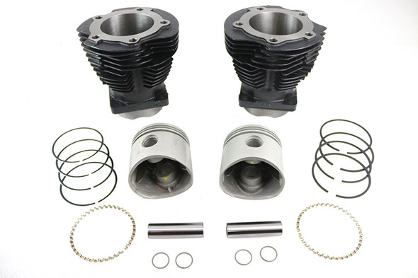 V-Twin - 11-1570 - Replica 74 inch Knucklehead Cylinder Kit Black