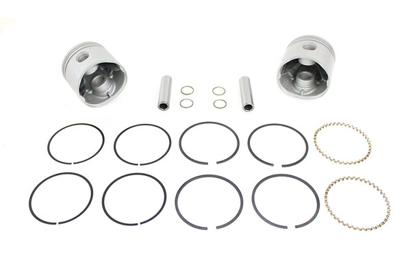 V-Twin - 11-1652 - Replica 74 inch Overhead Valve Piston Set .005 Oversize