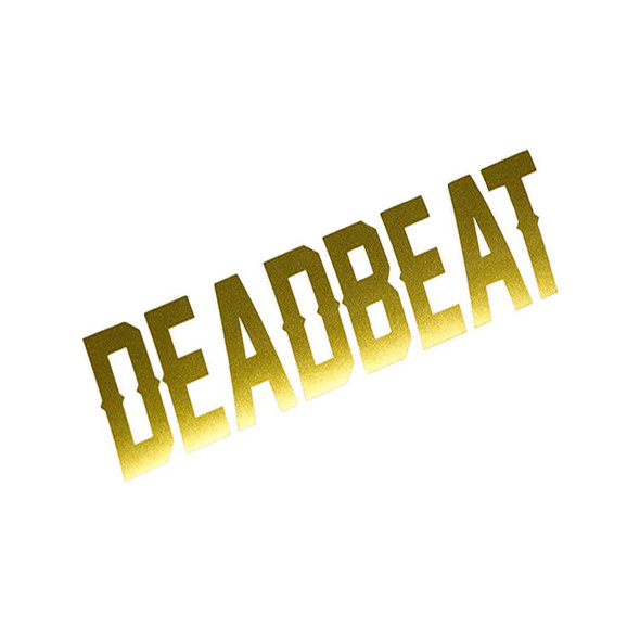 Deadbeat Customs - Deadbeat Vinyl Decal - Gold
