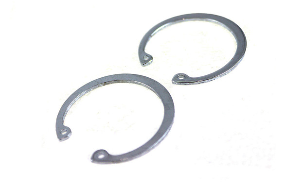 V-Twin - 12-0933 - Wheel Hub Bearing Snap Ring Set Chrome - Fits 1973-1982 Harley-Davidson FL (front or rear), 1973-1982 FX (rear), 1973-1982 XL (rear)