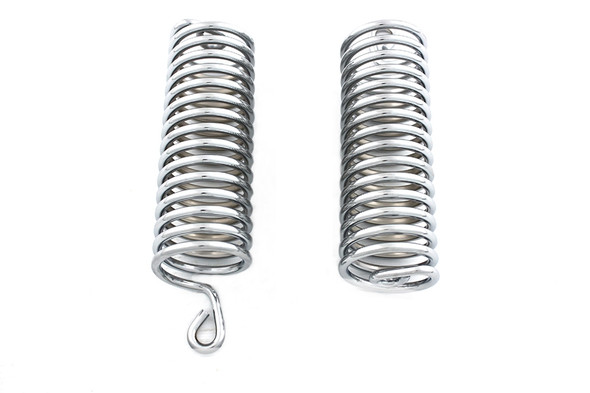 V-Twin - 13-9252 - Chrome 7 inch Seat Spring Set - Fits 1948-1952 Harley-Davidson Model 165, Hummer