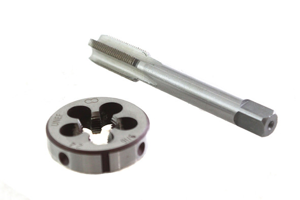 V-Twin - 16-1463 - 9/16 inch x 24 Tap/Die Tool Set - Fits 1941-1964 Harley-Davidson FL