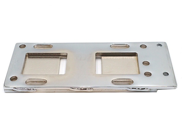 V-Twin - 17-6658 - Chrome Transmission Mounting Plate