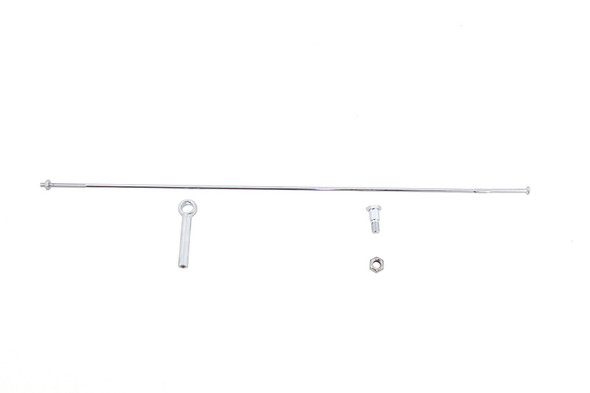 V-Twin - 18-0884 - Foot Clutch Rod Kit Chrome - Fits 1941-1964 Harley-Davidson FL