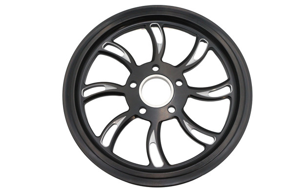 V-Twin - 20-4723 - Vortex Rear Drive Pulley 65 Tooth Black Cut