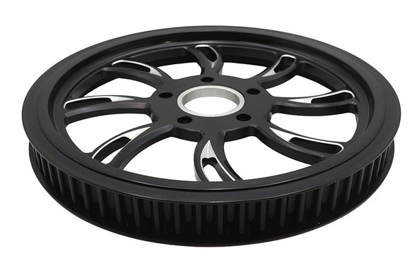 V-Twin - 20-4724 - Vortex Rear Drive Pulley 70 Tooth Black Cut