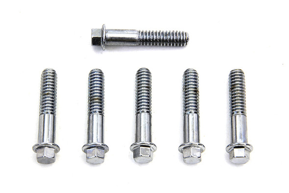 V-Twin - 2013-6 - D-Ring Chrome Rocker Arm Cover Screw Set