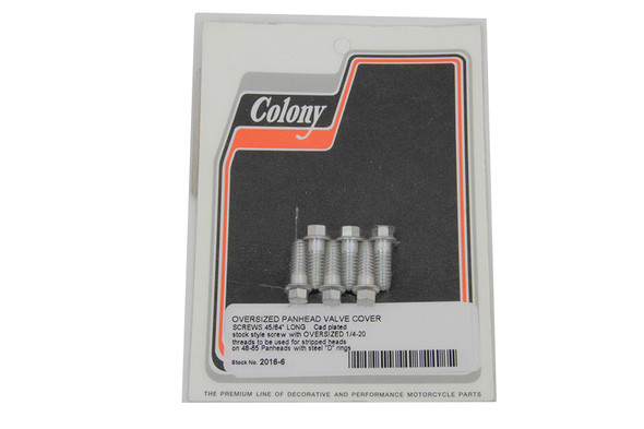 V-Twin - 2016-6 - D-Ring Cadmium Rocker Arm Cover Screw Set