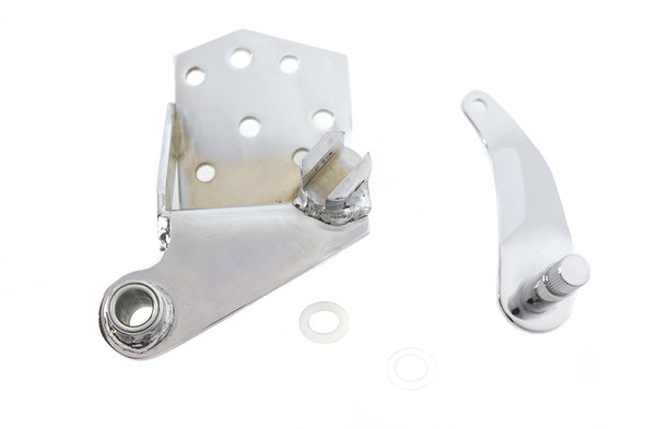 V-Twin - 21-0101 - Forward Shifter Mount Bracket and Arm Kit Chrome - Fits 1980-1986 Harley-Davidson FXWG, 1984-1989 FXST