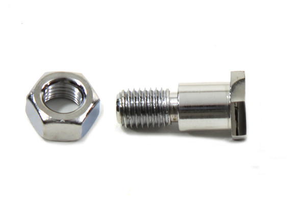 V-Twin - 21-0205 - Chrome Tank Hand Shifter Rod End Shoulder Bolt - Fits 1941-1967 Harley-Davidson FL, 1936-1948 UL, 1936-1940 EL