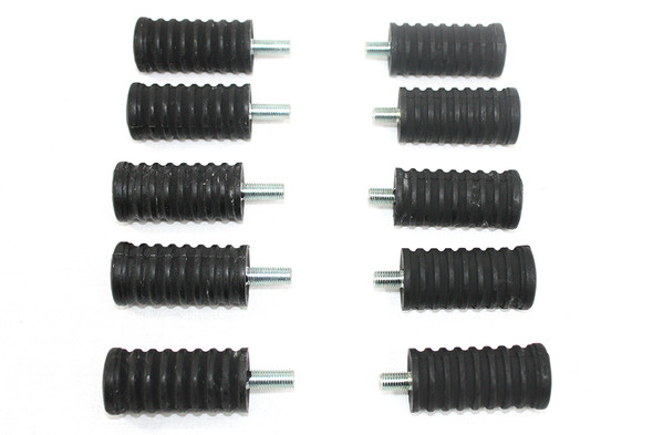 V-Twin - 21-0317 - Shifter Footpeg Black Rubber