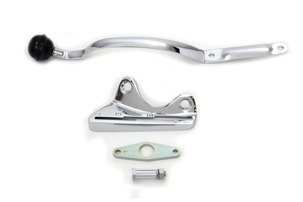 V-Twin - 21-0995 - Chrome Tank Hand Shifter Kit