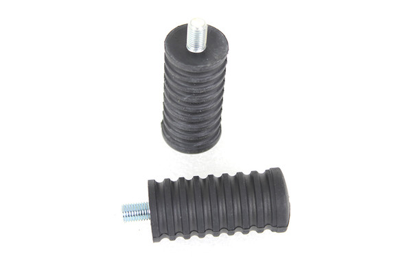 V-Twin - 21-0997 - Rubber Shifter Footpeg Set Black
